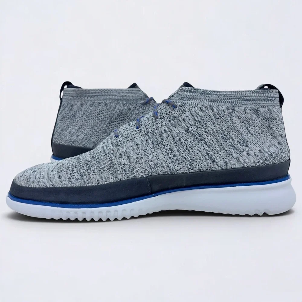 Cole Haan 2.Zerogrand Stitchlite Chukka Boots Men's Size 10.5 Gray Blue C30293